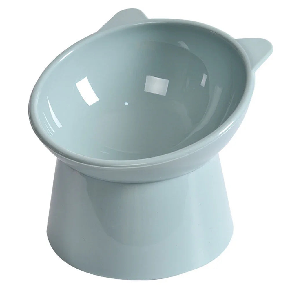 DIAMRI Elevated Tilted Cat Bowl Non-Slip Raised Food And Water Dish For Flat-Faced Cats