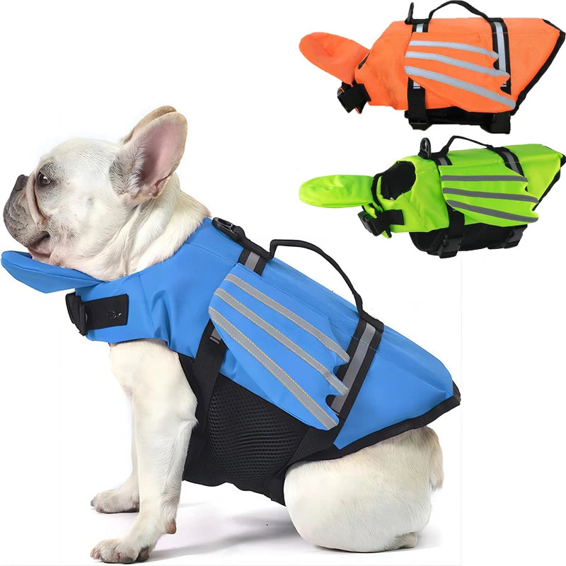 NONECN Dog Life Jacket Reflective Adjustable Safety Vest For Surfing And Enhanced Buoyancy