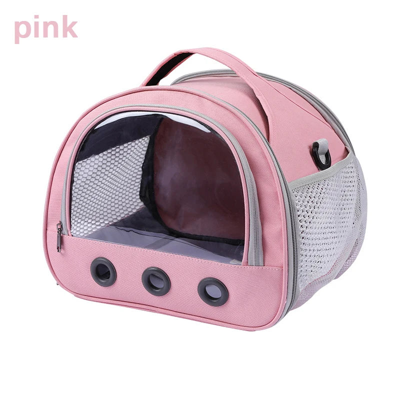Portable Pet Carrier Bag With Breathable Mesh For Travel