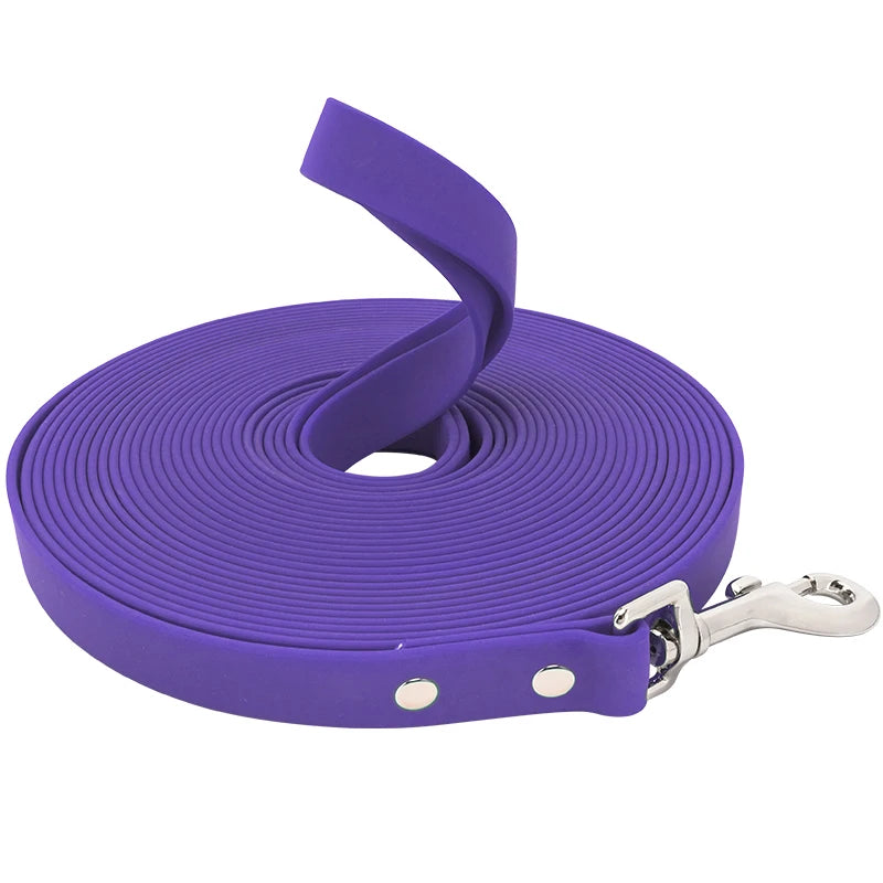 Waterproof PVC Dog Leash For All Breeds Easy To Clean Walking Training Lead With Durable Construction