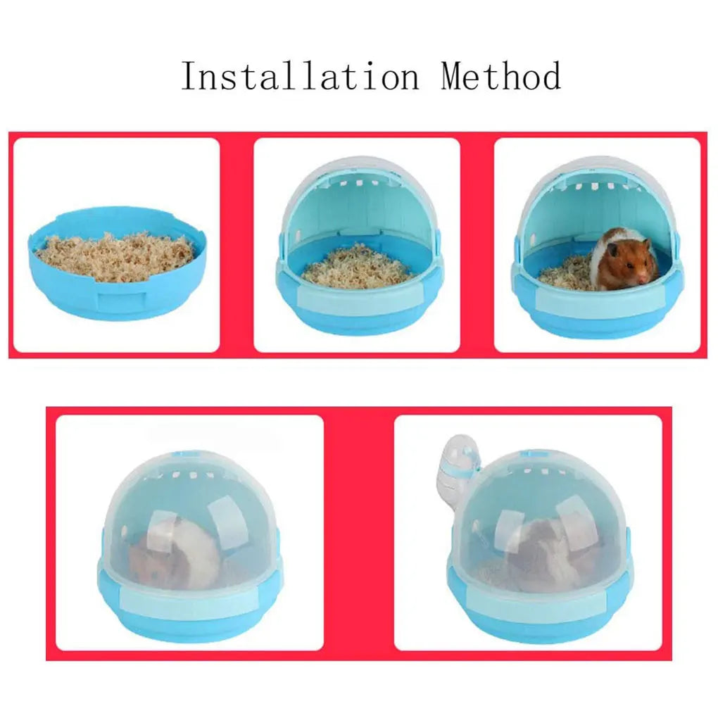 Transparent Portable Pet Cage Travel Carrier Premium Durable Polypropylene Hutch