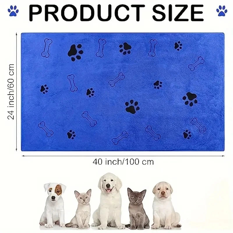 None Microfiber Dog Towels Quick Dry Absorbent Bath Grooming Towels For Dogs Pets