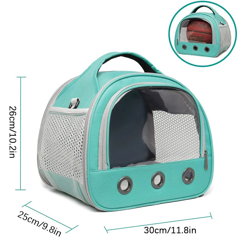 Portable Pet Carrier Bag With Breathable Mesh For Travel