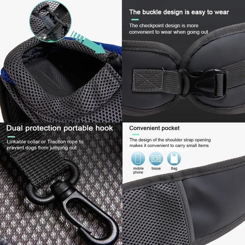Breathable Pet Carrier Backpack Travel Tote for Cats and Dogs