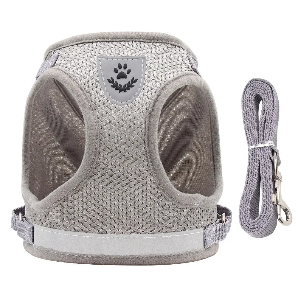 YTYINCN Adjustable Dog And Cat Harness And Leash Set Vest Harness For Pets With Reflective Straps