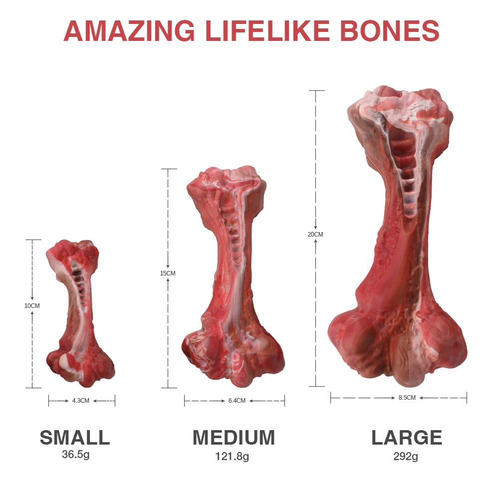 MASBRILL Indestructible Bone Shaped Dog Toy For Aggressive Chewers