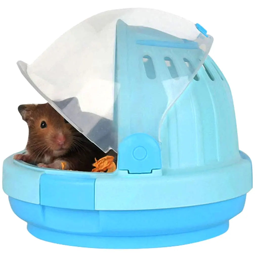 Transparent Portable Pet Cage Travel Carrier Premium Durable Polypropylene Hutch