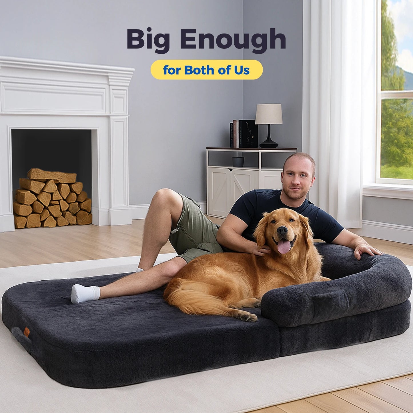 PAWZ Road Foldable Dog Bed Washable Non-Slip For Dogs