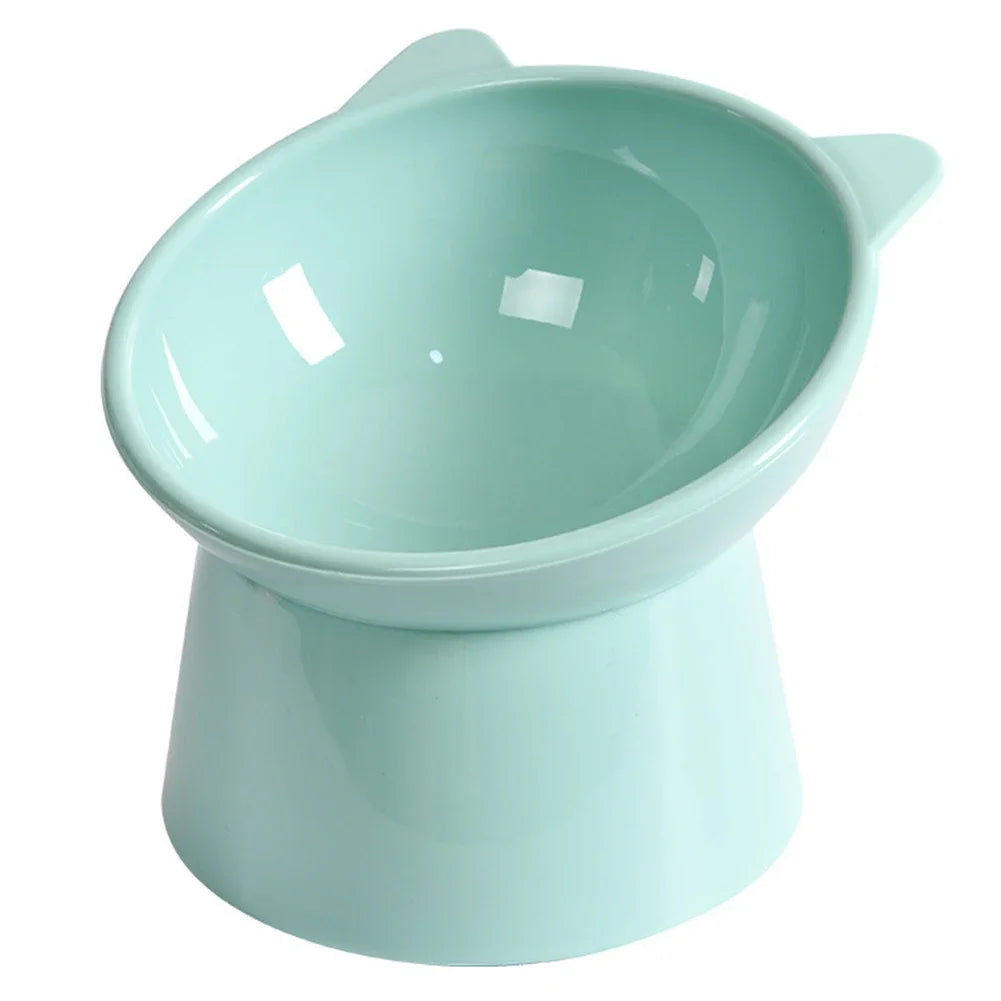 DIAMRI Elevated Tilted Cat Bowl Non-Slip Raised Food And Water Dish For Flat-Faced Cats