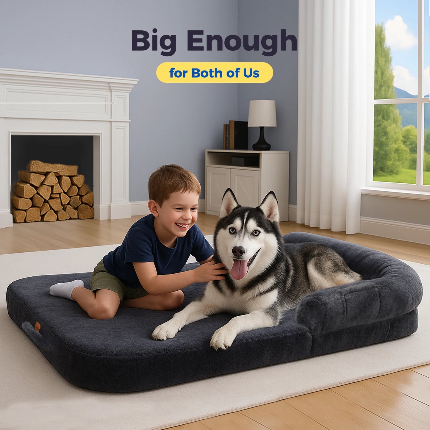 PAWZ Road Foldable Dog Bed Washable Non-Slip For Dogs