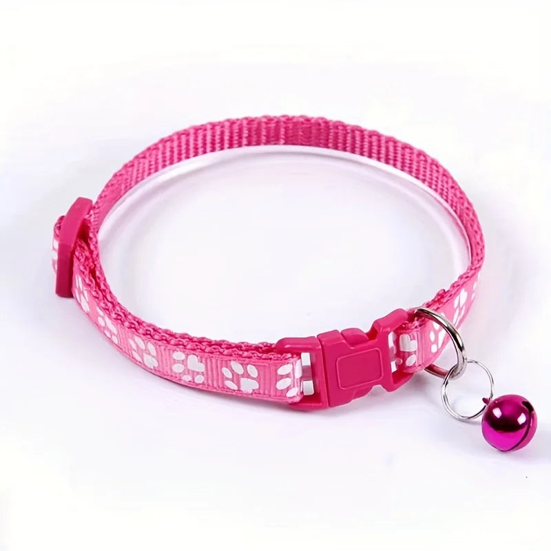 NONED Colorful Bell Cat Collar Adjustable For Cats