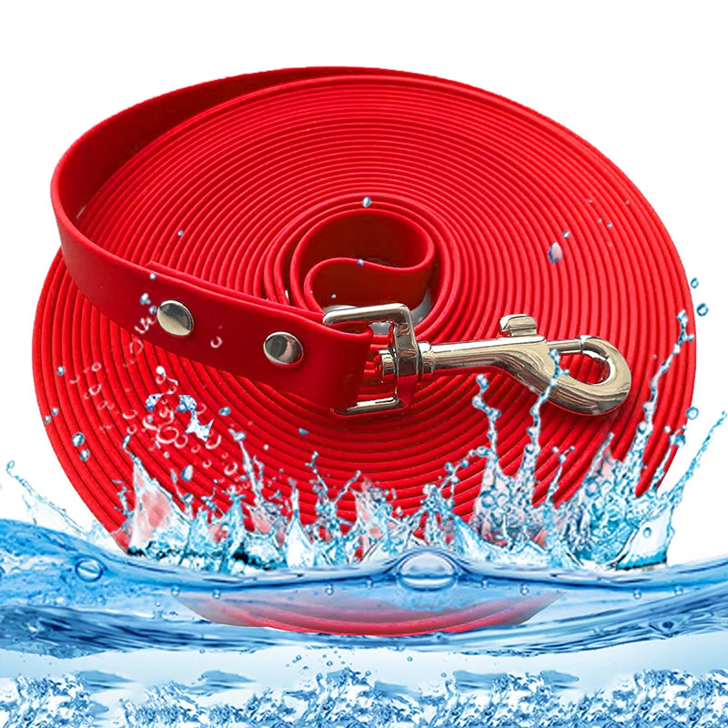 Waterproof PVC Dog Leash For All Breeds Easy To Clean Walking Training Lead With Durable Construction