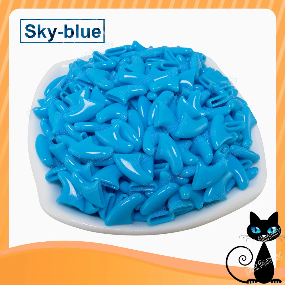 ZETPO Premium Soft CatNailCaps With DurableAdvancedEngineered Adhesive Glue Applicator