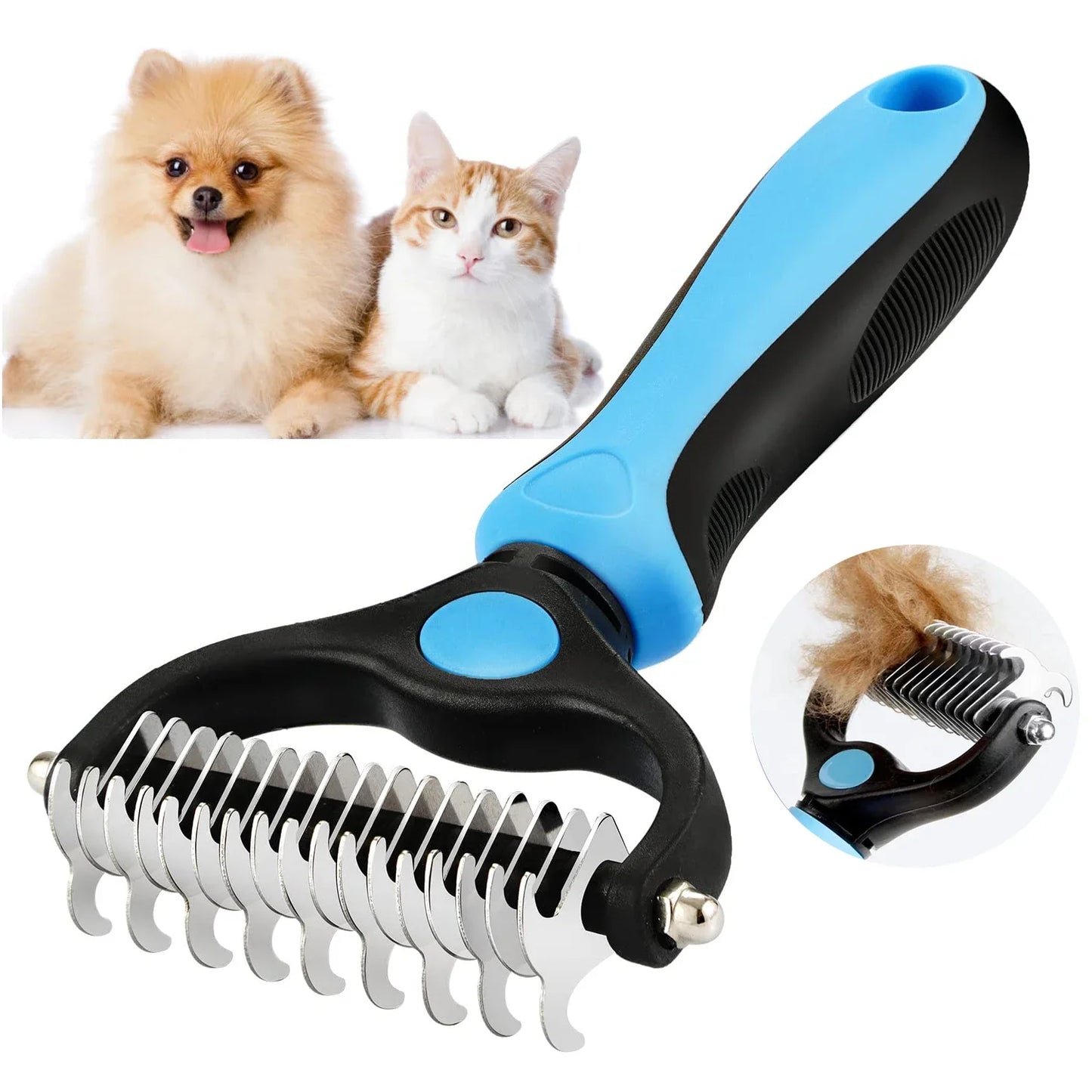 YOUSE ProfessionalGradeDesheddingBrush For Dogs And Cats Premium Fur Removal Solution