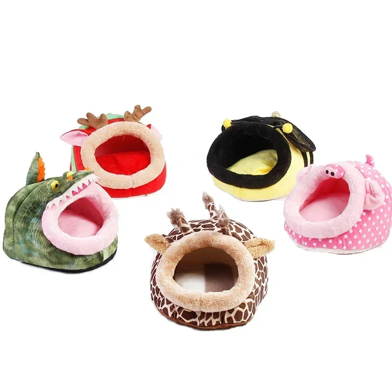 Super Warm Small Animal Cage With Hamster Nest And Rabbit Bed