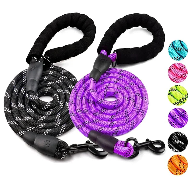 Strong Reflective Nylon Dog Leash For All Breeds