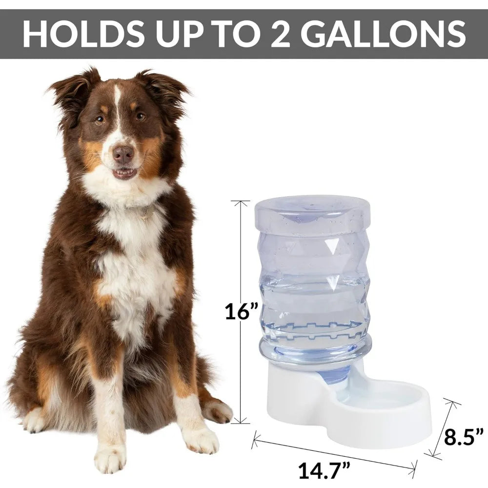 Automatic Pet Water Dispenser and Gravity Feeder for Cats and Dogs Durable Design