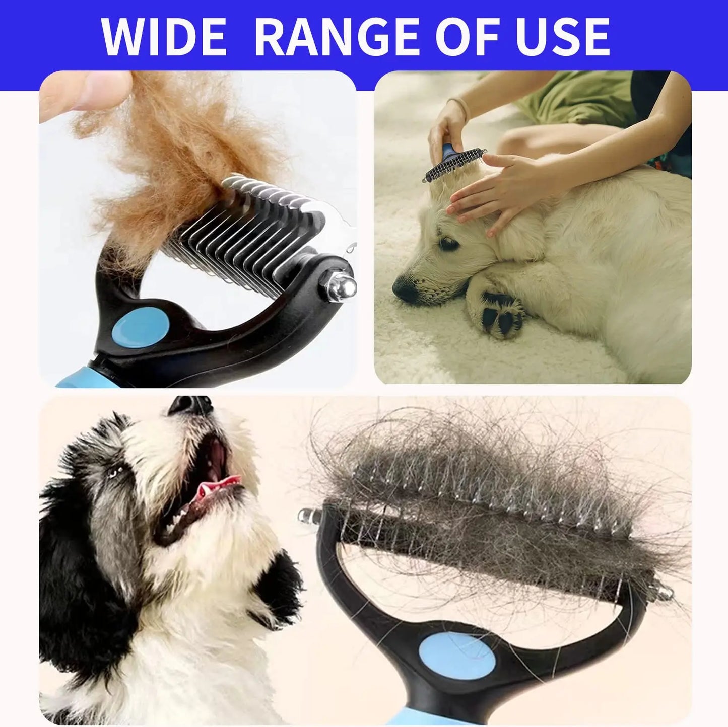 YOUSE ProfessionalGradeDesheddingBrush For Dogs And Cats Premium Fur Removal Solution