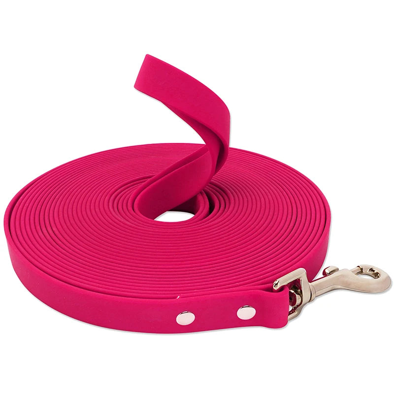 Waterproof PVC Dog Leash For All Breeds Easy To Clean Walking Training Lead With Durable Construction