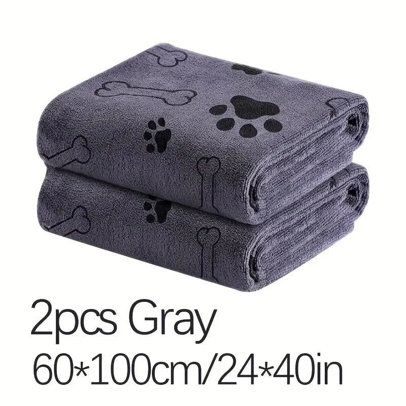None Microfiber Dog Towels Quick Dry Absorbent Bath Grooming Towels For Dogs Pets