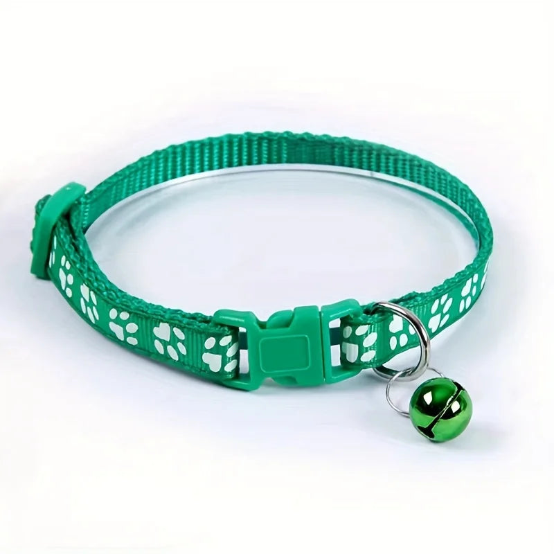 NONED Colorful Bell Cat Collar Adjustable For Cats