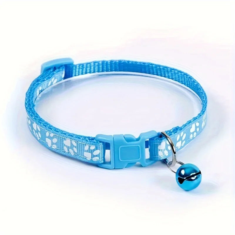 NONED Colorful Bell Cat Collar Adjustable For Cats