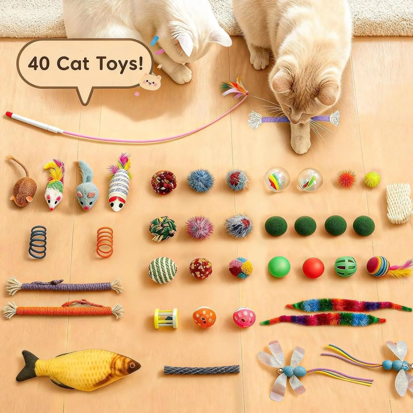 PETRAVELCN Premium Cat Tunnel Bed With Toys 2 In 1
