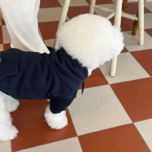 Winter Hoodie Dog Clothing Fashion Plush Outfit Costume For Dogs