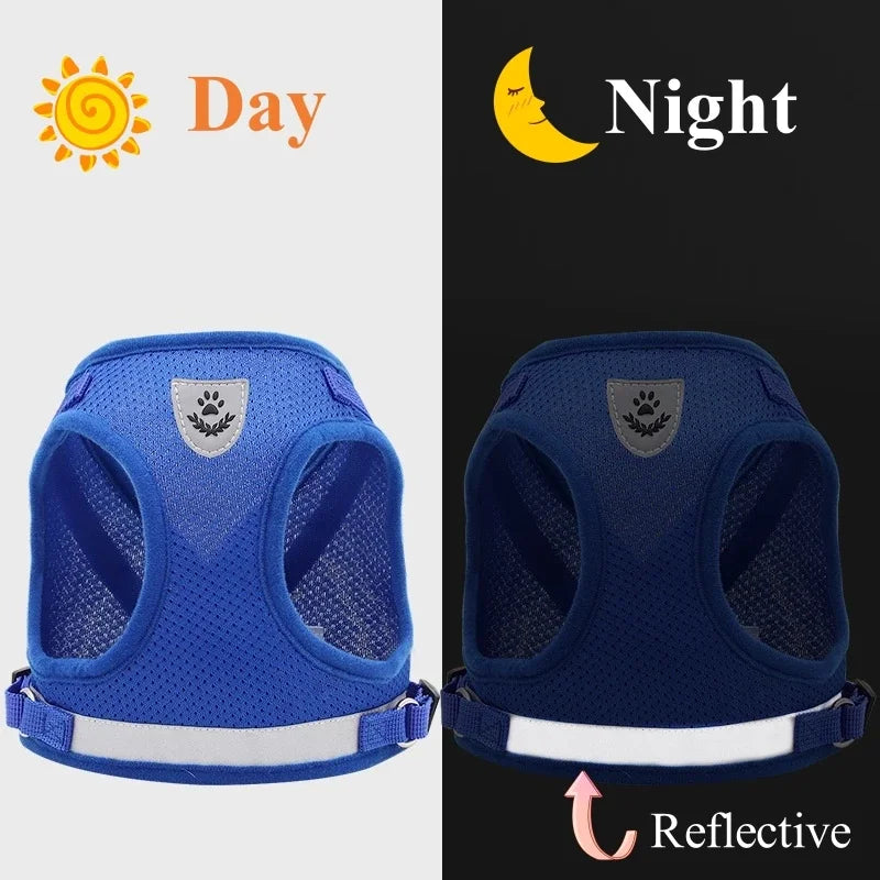 YTYINCN Adjustable Dog And Cat Harness And Leash Set Vest Harness For Pets With Reflective Straps