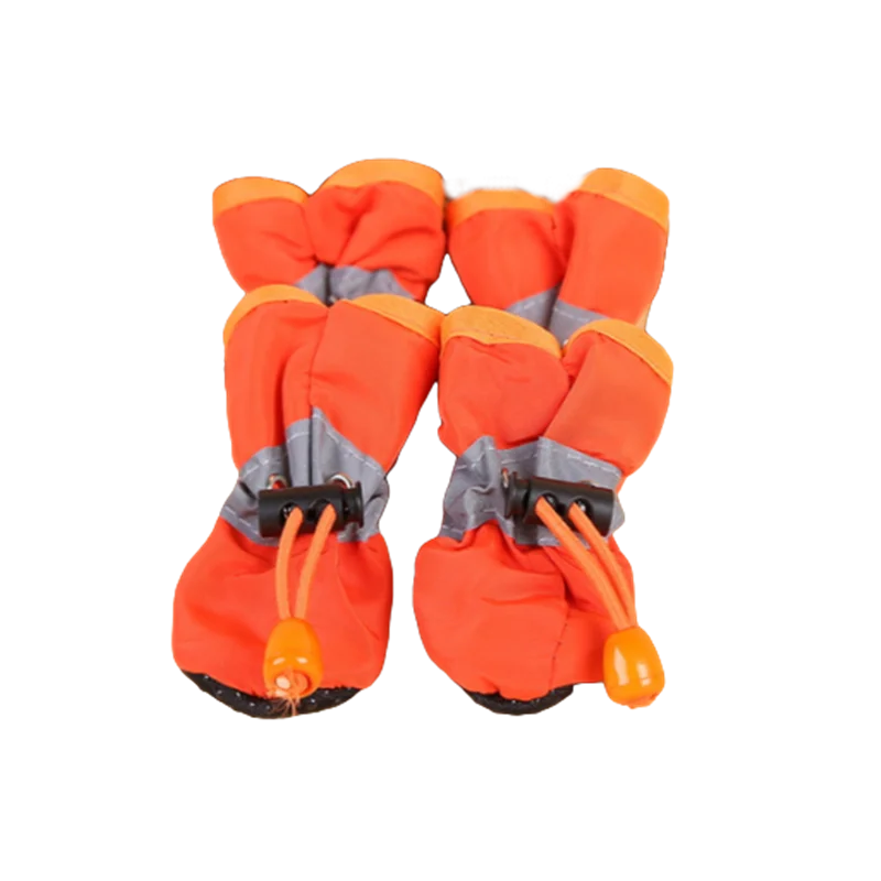 Waterproof Pet Dog Shoes Anti Slip Rain Boots Set Durable