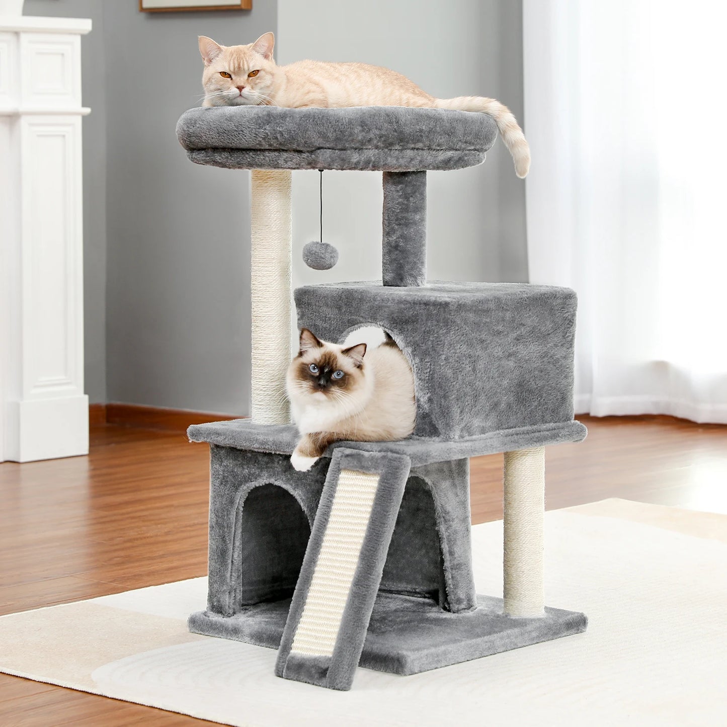 PAWZ Road Indoor Cat Tree Multi Level Tower With Condos