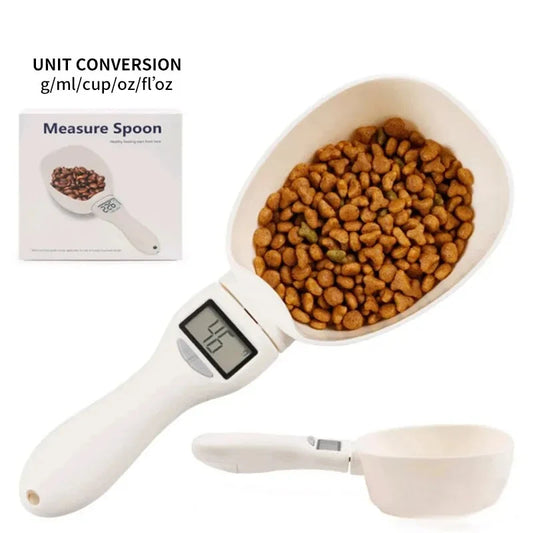 Pet Dog Food Measuring Spoon Scale with Digital LCD Display